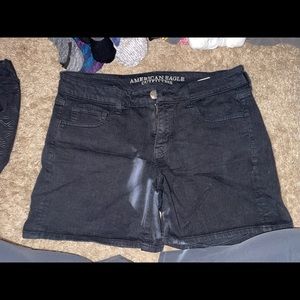 american eagle midi shorts